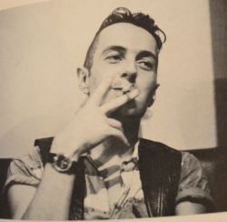 dougmenagh:Joe Strummer of The Clash with a mohawk. 