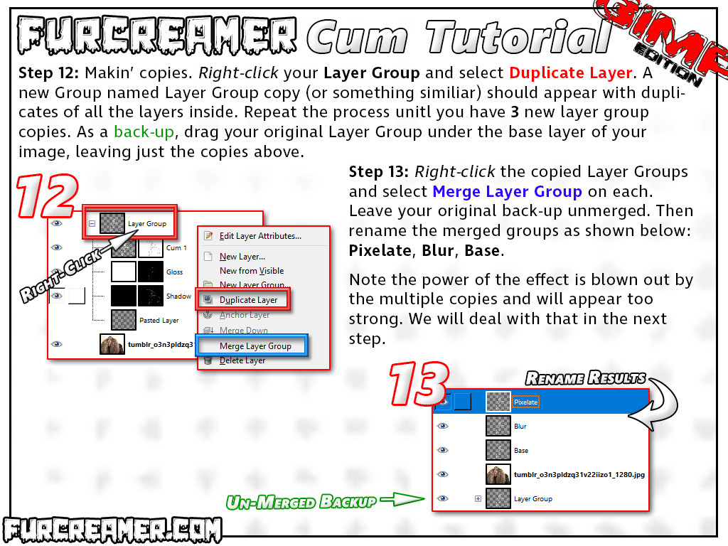 FurCreamer: GIMP Cum Tutorial