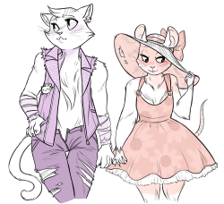 yoccu:  their names are Glitter and Champagne and they are girlfriends