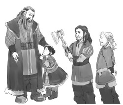 kaciart:  Stick wanted to see young!Thorin So, here he is getting