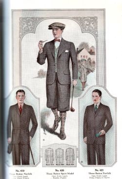 kittyinva:  Kittyinva: 1927 menswear from the “Barton Men’s