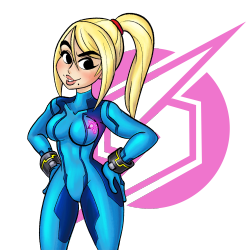 lazuliro:  Painted yesterday’s sketch- Zero Suit Samus As a