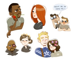 peppercrow:  some winter soldier doodles i did 