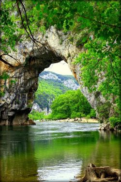 bluepueblo:  Natural Bridge, Ardèche, France photo via kathleen