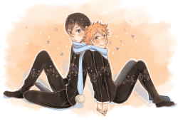 pierrotsdrawer:  ‘Kageyama-kun are you BLUSHING?’