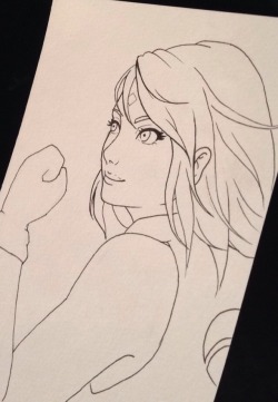 thegemcollector:  Started a fanart of Sakura. Can’t wait to