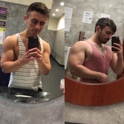 cyb3rharpie:About a 40 lb difference and a messy head of hair
