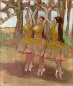 artist-degas:  A Grecian Dance via Edgar DegasSize: 58x49 cmMedium: