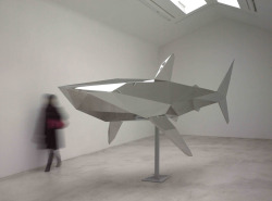 artchipel:  Xavier Veilhan - The Shark. Polished inox, 200x500x220 cm