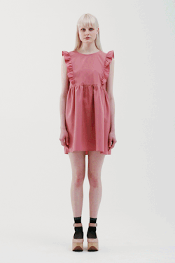 thewhitepepper:  Here’s a gif of our Sleeveless Bib Frill Smock