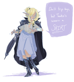 pixellion-image:An older paint doodle of Taako and maybe a Ren
