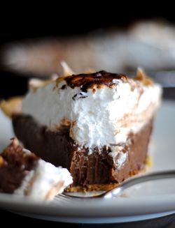 do-not-touch-my-food:  Chocolate Cream Pie with a Toasted Marshmallow