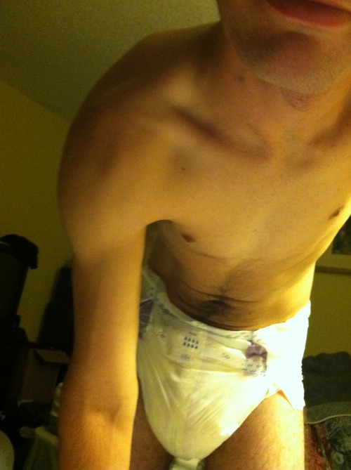 dprpsyc:  My Boyfriend trying out some Tena Slip Maxi’s.   He loves them!  :D