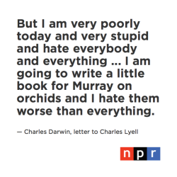 skunkbear:  So you had a bad day … Charles Darwin read Lyell’s