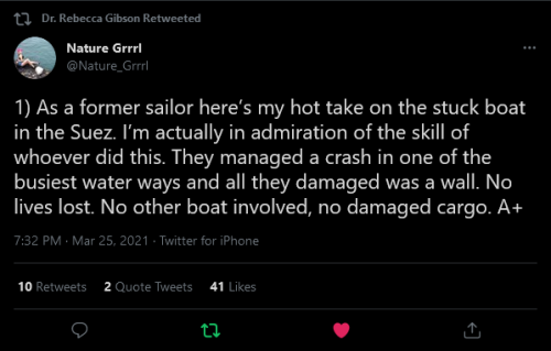 jimtheviking: 1) As a former sailor here’s my hot take on the