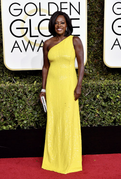 celebsofcolor: Viola Davis attends the 74th Annual Golden Globe