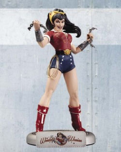 stigmartyr762:  wonderhawk:  wayward-pun:  expendableextra:  DC collectibles statue series Bombshells. Based on a very 40’s looks and style. My favourite is Black Canary and Wonder Woman  oh my god I want all of these  I literally need these things