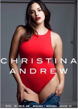italiankong:  Christina Andrew. Amazing curve model. Makes me