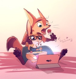 pointedfox: Evening plans.  Mammals eating spaghetti watching