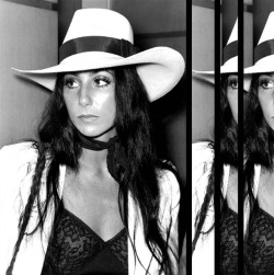 soundsof71:Cher, riding to the rescue in her white hat and black