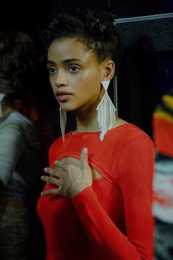 loveserenissima: Aya Jones backstage at Missoni fw15 by Virginia