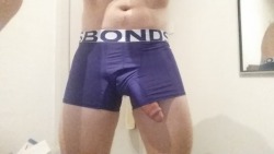 My thick cock doesn’t seem to really fit in my new underwear