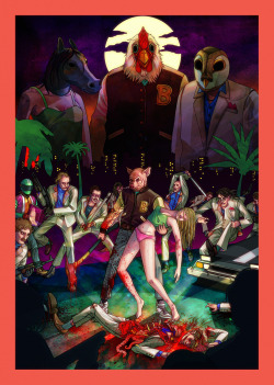 thevideogameartarchive:  A more recent game, Hotline Miami has