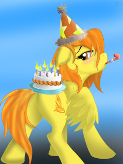 theponyartcollection:  Happy Birthday Spitfire by ~Cowboy-Appledash