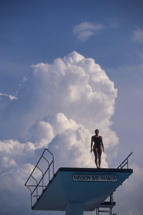 joeinct:Cloud Diver, Boca Raton, FL, Photo by Walter Iooss, Jr.,