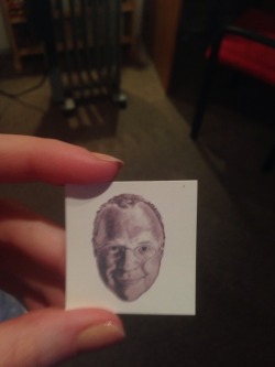 thegestianpoet:  i found a temporary tattoo of some guy’s face