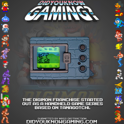 didyouknowgaming:  Digimon’s Video Game Origins. More InfoMore