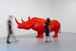 artchipel:  Xavier Veilhan - The Rhinoceros. Polyester resin,
