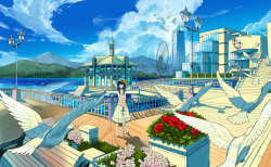 animecorecollection:  Port town by kanipanda