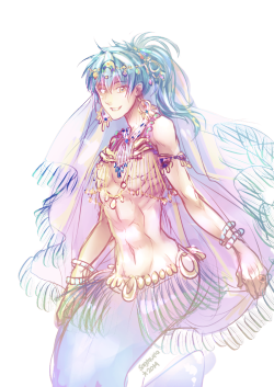 junjoupurelove:  Ren: Imagine Aoba is a genie on a bottle. 