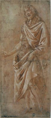 Saint Jean Baptiste via Sandro Botticelli