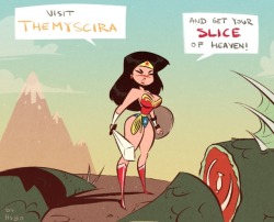 Wonder Woman - Slice of Heaven - Cartoony PinUp SketchDon’t