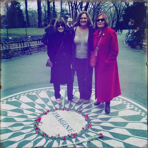 <p>Strawberry Fields, of course. I only remember the Beatles in reruns but these ladies were there the first time ‘round. #strawberryfields #nyc2016 #motherdaughterroadtrip  (at Imagine Mosaic in Strawberry Fields/Central Park)</p>