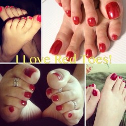 cumxxx:  “I Love Red Toes” ⭐ @cavalieri_feet ⭐