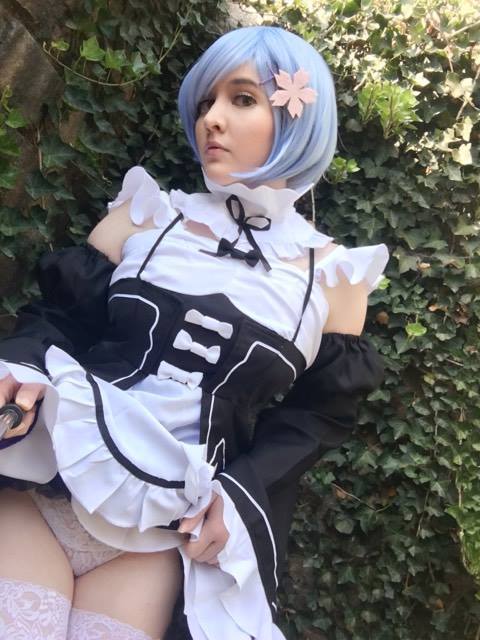 nsfwfoxydenofficial:  “My heart belongs to you Subaru-kun” <3 (The seductive side of Rem.) Tried on Rem and I love this cosplay! Thanks so much to the awesome gifter.   I plan to do better make-up and make her correct headband soon for actual shoots.