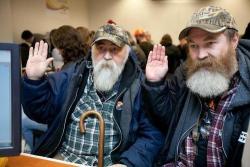 fiddlewithyourwilly:  Greatest Marriage Equality Photo from WA today. Bearded Love. Source Imgur 