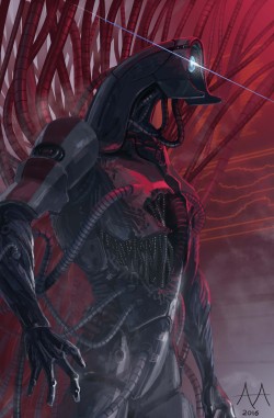 inkveined:  Legion Mass Effect 2 Got inspired to paint Legion