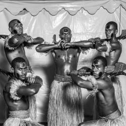   Fijian men, photographed at the Festival de las Artes del Pacifico