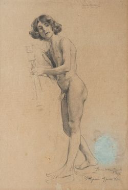 fabriciusitalicus:  Vojtěch Hynais (1854-1925). Allegory. Drawing,