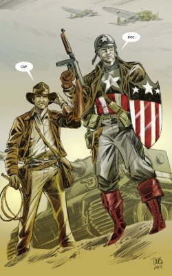thehappysorceress:  Doc and Cap by Jesse Toves 