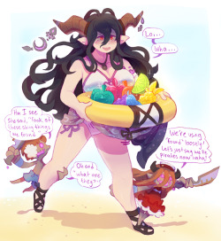 idoodlez:Commission of Danua from Granblue Fantasy [with De La