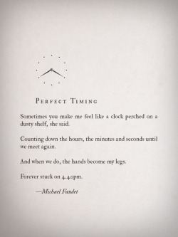 lovequotesrus:  Perfect Timing by Michael Faudet Follow him here