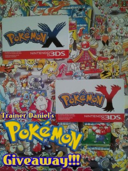 trainerdaniels-pokeblog:  I’m giving away one Pokémon X and