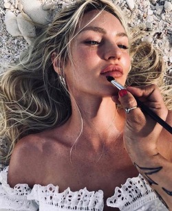 bruwho: Candice Swanepoel Getting dolled up for Daddy.Click here