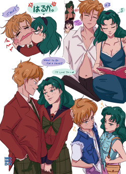 nikoniko808: Doodle dump of my fave space moms ft. Setsuna and