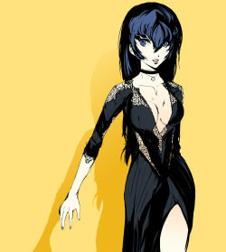 brinkofmemories: Naoto Shirogane from Persona 4 in a dress. 